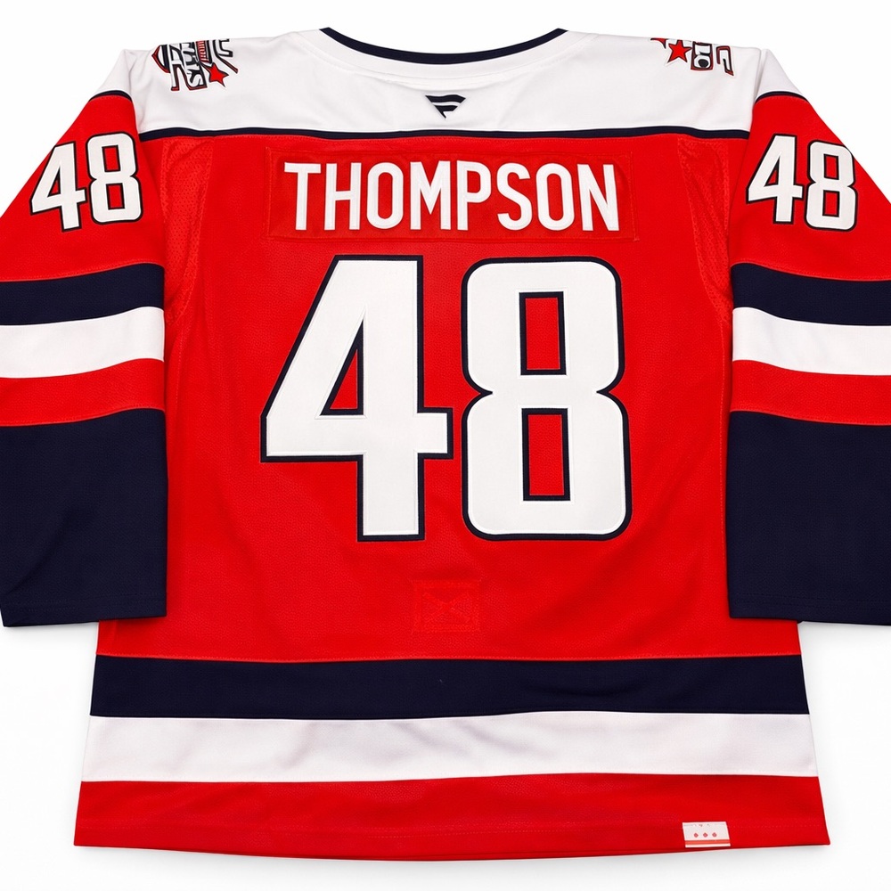 #48 Logan Thompson Screaming Eagles Washington Capitals Jersey